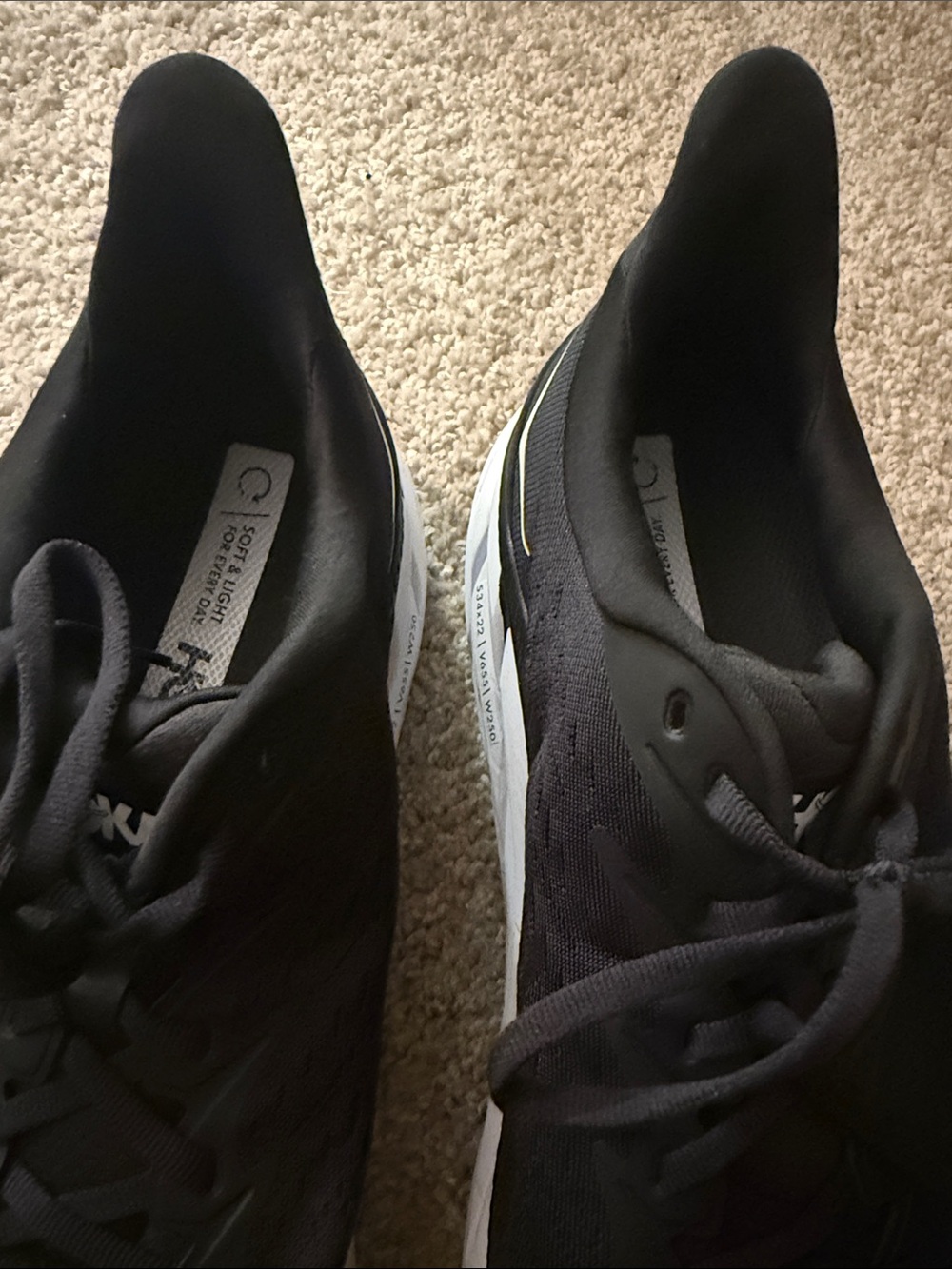 HOKA Men's Clifton 8 Running Shoes Black- Men’s Size 11D - Picture 9 of 10